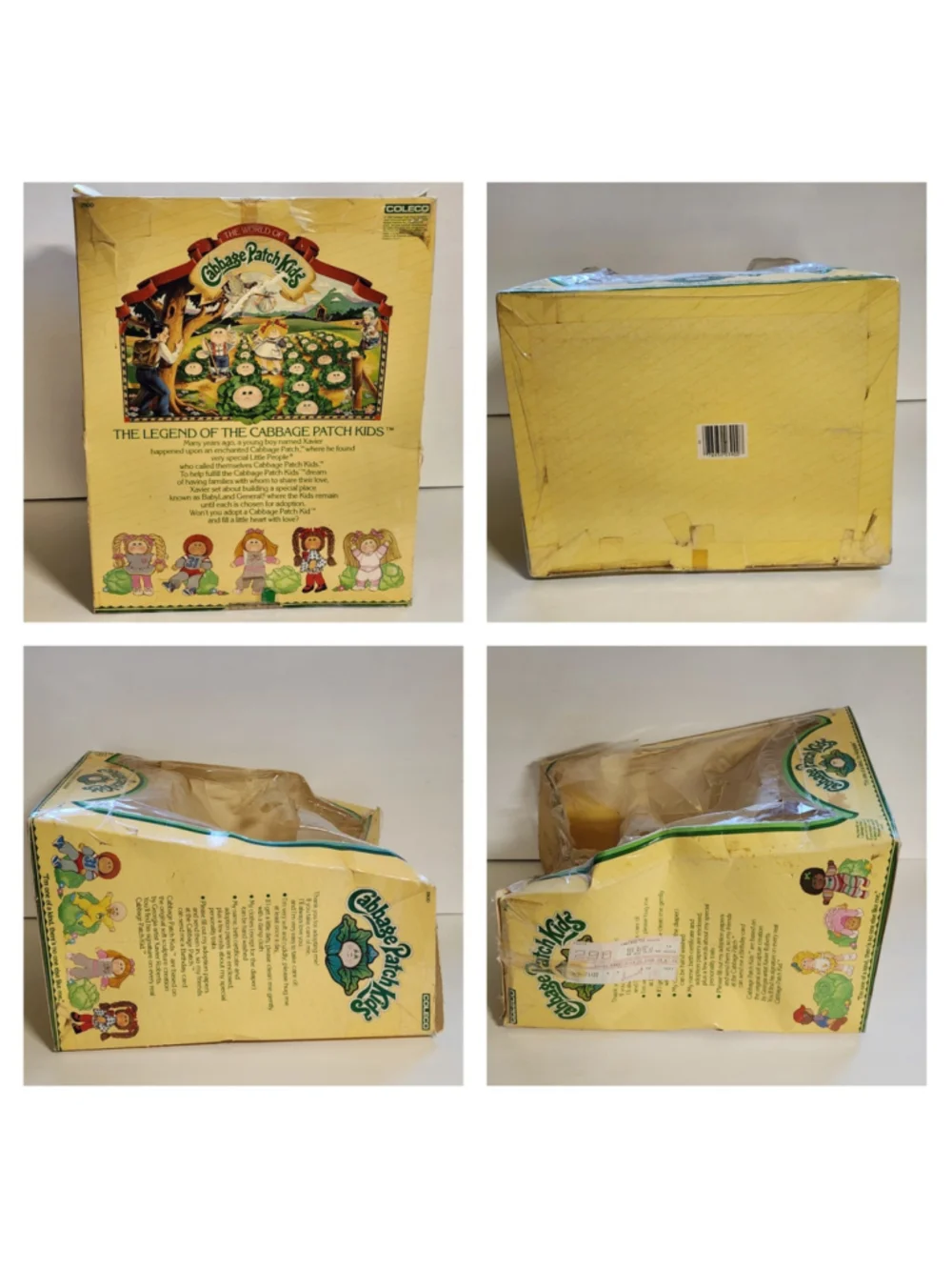 Vtg 1983 Cabbage Patch Kids Doll Ella Brenda HM #2 KT Factory Coleco Box Papers